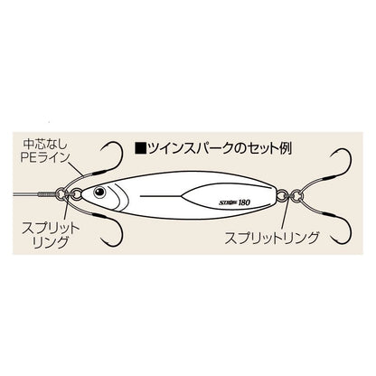 ツインスパーク 2cm   1/0 2セット