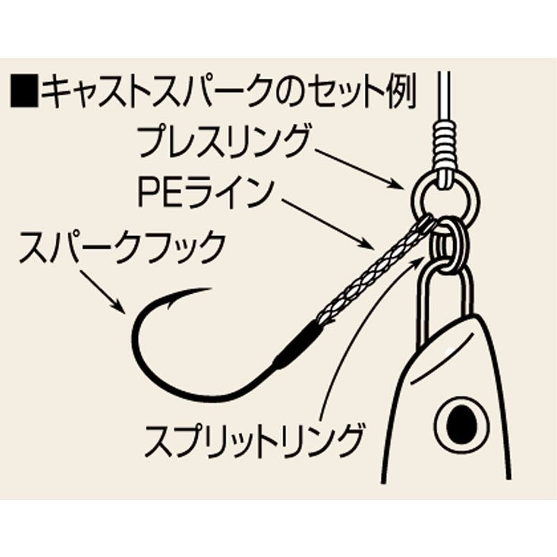 キャストスパーク   3/0 3本入