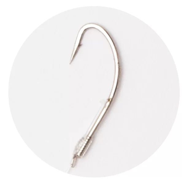 【アウトレット】キツネ鈎 糸付  白 5号 ハリス2