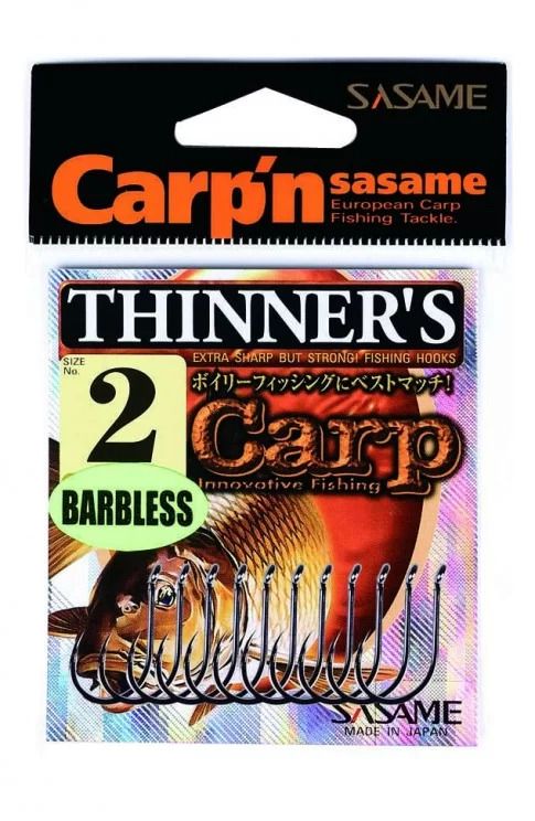 THINNERS BARBLESS  黒(ブラック) 6号  14本入