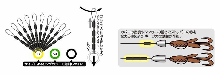 コンボストッパー  ブラック Lサイズ 40個入