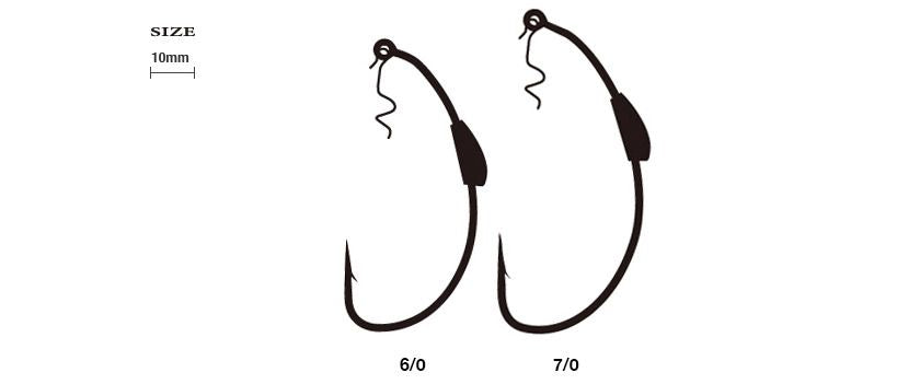 【アウトレット】ピアスフック ブルータルTC  TCブラック 7/0 3本入