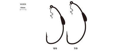 【アウトレット】ピアスフック ブルータルTC  TCブラック 7/0 3本入