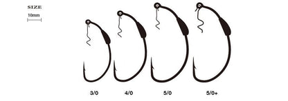 ウェイテッドピアスブルータル  TCブラック 7/0 3本入