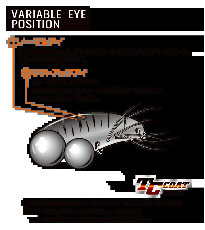 【アウトレット】エビメタルジャミ  スパークオレンジ 24g