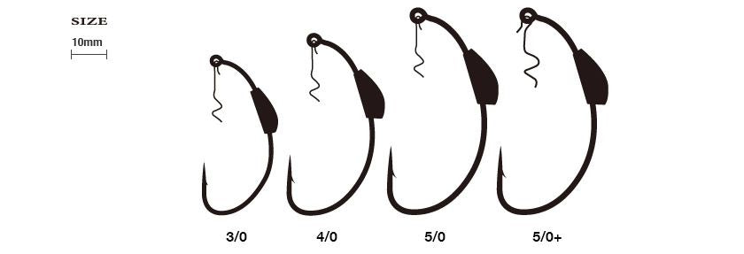 【アウトレット】ヘビーウェイテッドピアス  TCブラック 4/0 3本入