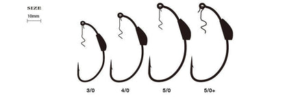 【アウトレット】ヘビーウェイテッドピアス  TCブラック 4/0 3本入