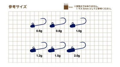 ジャコヘッドTG SS(#10) 0.6g 3本入