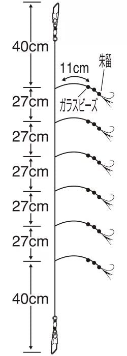 カマスサビキ   11-4 6本鈎×1セット
