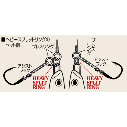 ヘビースプリットリング   5 15個入