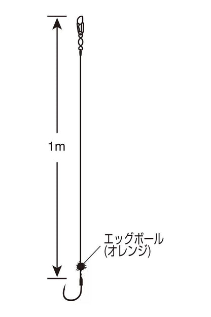 海上釣堀 真鯛 シマアジ   6号 1本鈎×3セット