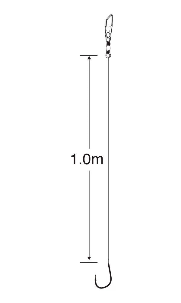 【アウトレット】チヌ五目仕掛   4号 ハリス3 1本鈎×3セット