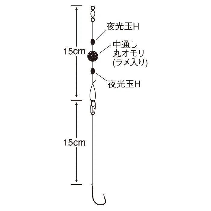キビナゴで根魚 4号/ハリス3号