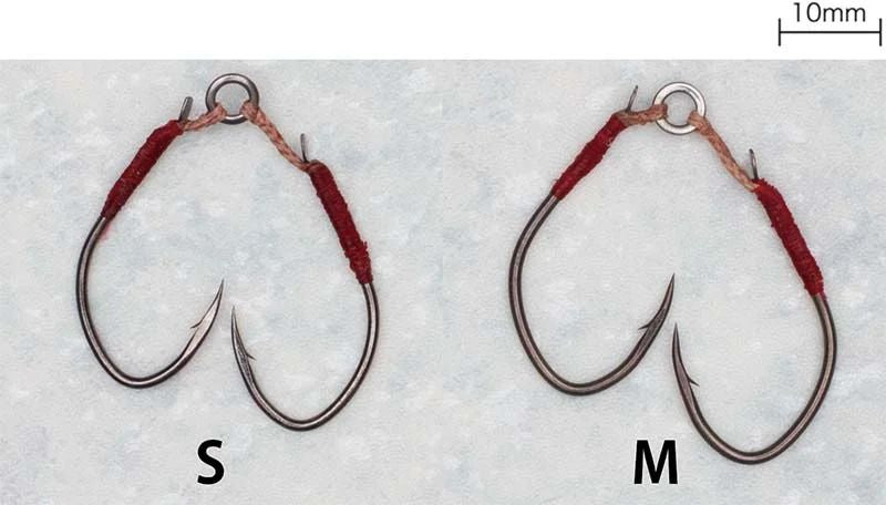 【アウトレット】アルシ サクラマスリングフック  TCフッ素ブラック S  2セット