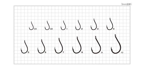 【アウトレット】カン付チヌ ブラック 9号 9本入