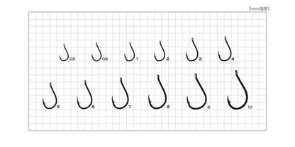 【アウトレット】カン付チヌ ブラック 9号 9本入