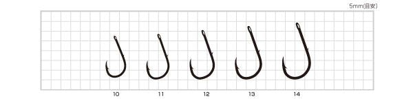 【アウトレット】カン付オキアミ真鯛 TCフッ素コート 10号 10本入