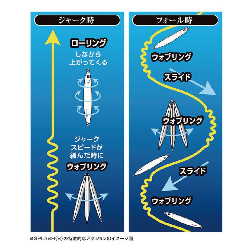 スプラッシュV(バーティカル) テールグローオレンジ 130g