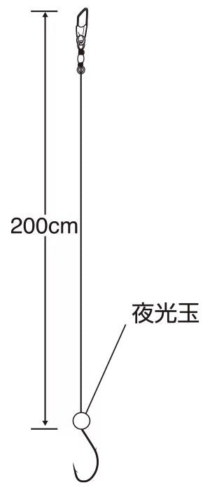 スズキ セイゴうき釣   15号 ハリス5 1本鈎×1セット