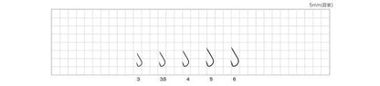 サヨリ鈎  レッド 5号 18本入