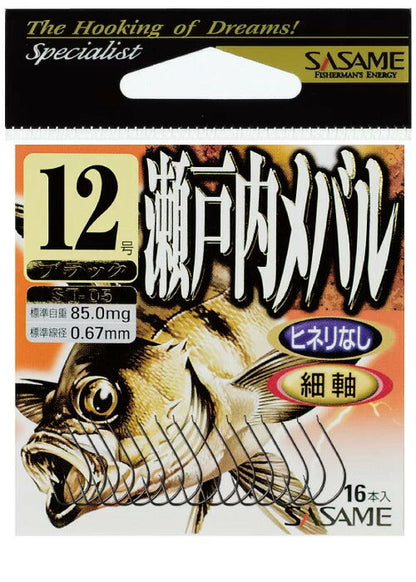 瀬戸内メバル  ブラック 4号 18本入