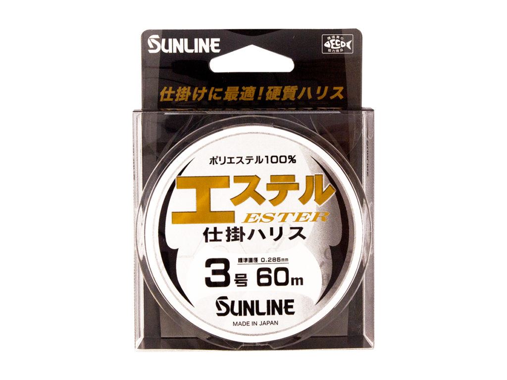 エステル仕掛ハリス 4号 60m単品 クリア ポリエステル