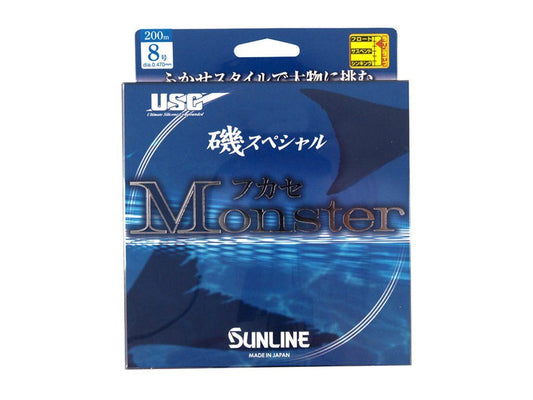 磯スペシャル フカセモンスター 6号 200m単品 イエローグリーン/ブルー ナイロン