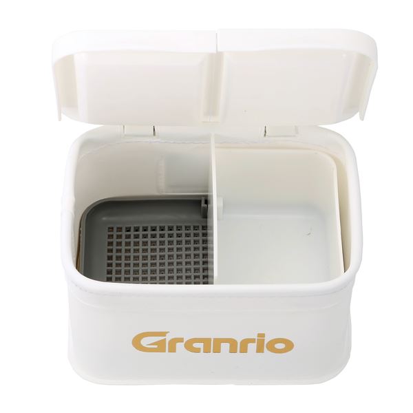 18-角 生&ボイル用エサバケット フタ付小小 14.5×10.5×8cm 色指定不可