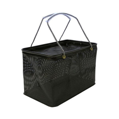 【アウトレット】731-角 フタ付ザルバッカン 38×22×25cm 色指定不可