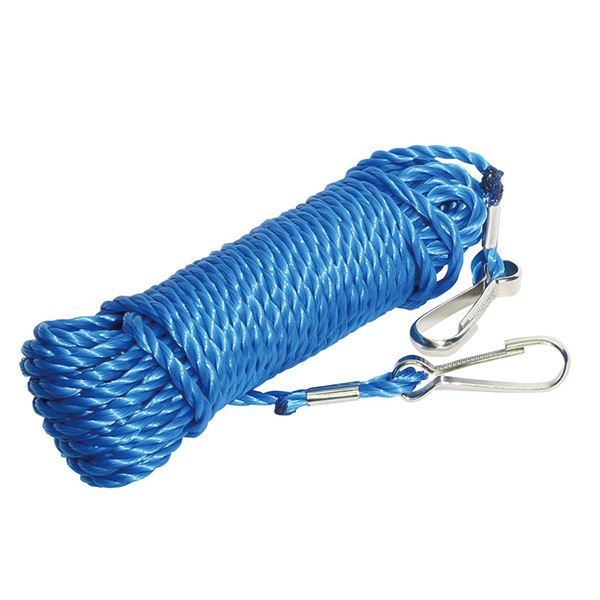 ロープ-A PPナスカン付ロープ 5mm×10m 色指定不可 1本