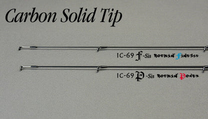 アイスキューブ IC-69F-Sis ロッキンフィネス カーボンソリッド 6フィート9インチ/207cm 63g