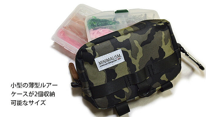 MINIMALISM ミニマリズム ミドルポーチ カモ W17×H11×D6cm