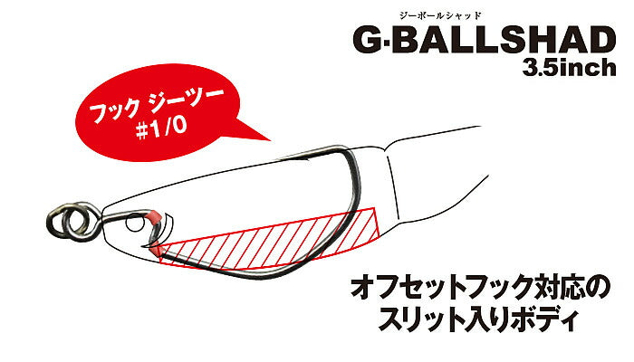 G-ボールシャッド G-BALLSHAD GC-16/銀粉ブルーイワシ 3.5インチ 6ヶ入