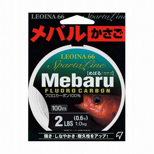 レオイナ66 めばる/カサゴ フロロカーボン 平行巻 0.6号 2lb 100m