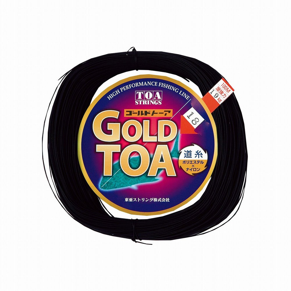 ゴールドトーア ポリエステル×ナイロン コイル巻 ブラック 黒 50号 100m