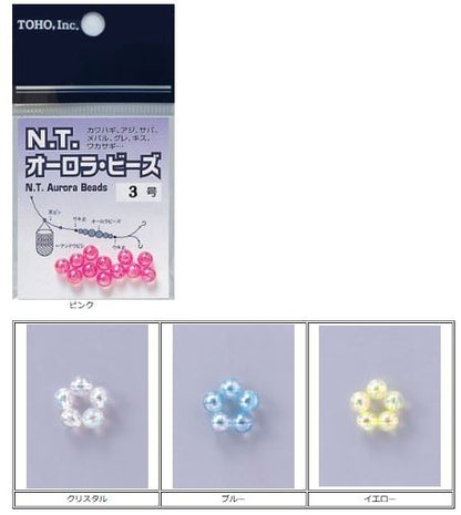 オーロラ・ビーズ クリスタル 4号