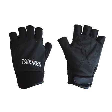 フィッシンググローブ TG202 5本切 ブラック Mサイズ