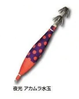イカスキッテ 夜光 アカムラ水玉 4号 2本入