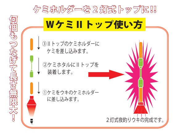 Wケミホルダー ツートップ 50 2個入