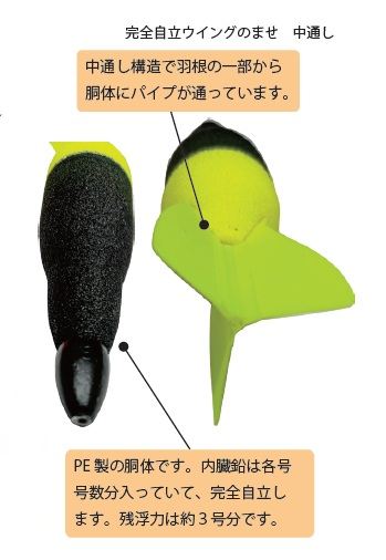 完全自立ウイングのませ 中通し 色指定不可 10号