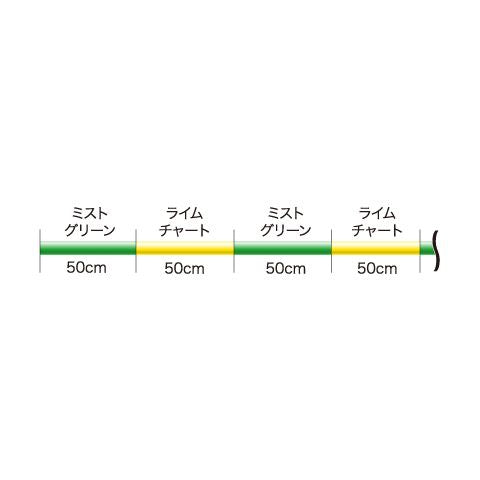 ファメルトラウト サイトver ミストグリーン&ライムチャート 100m 0.7号(3.5LB)