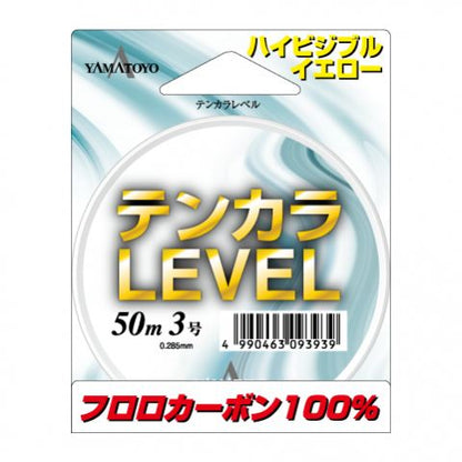 テンカラレベル イエロー 50m 4号(16LB)